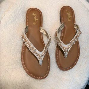 Palms Flip Flop Sandals Rhinestones